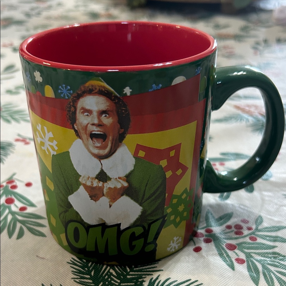 Elf Festive Green and Red Mug